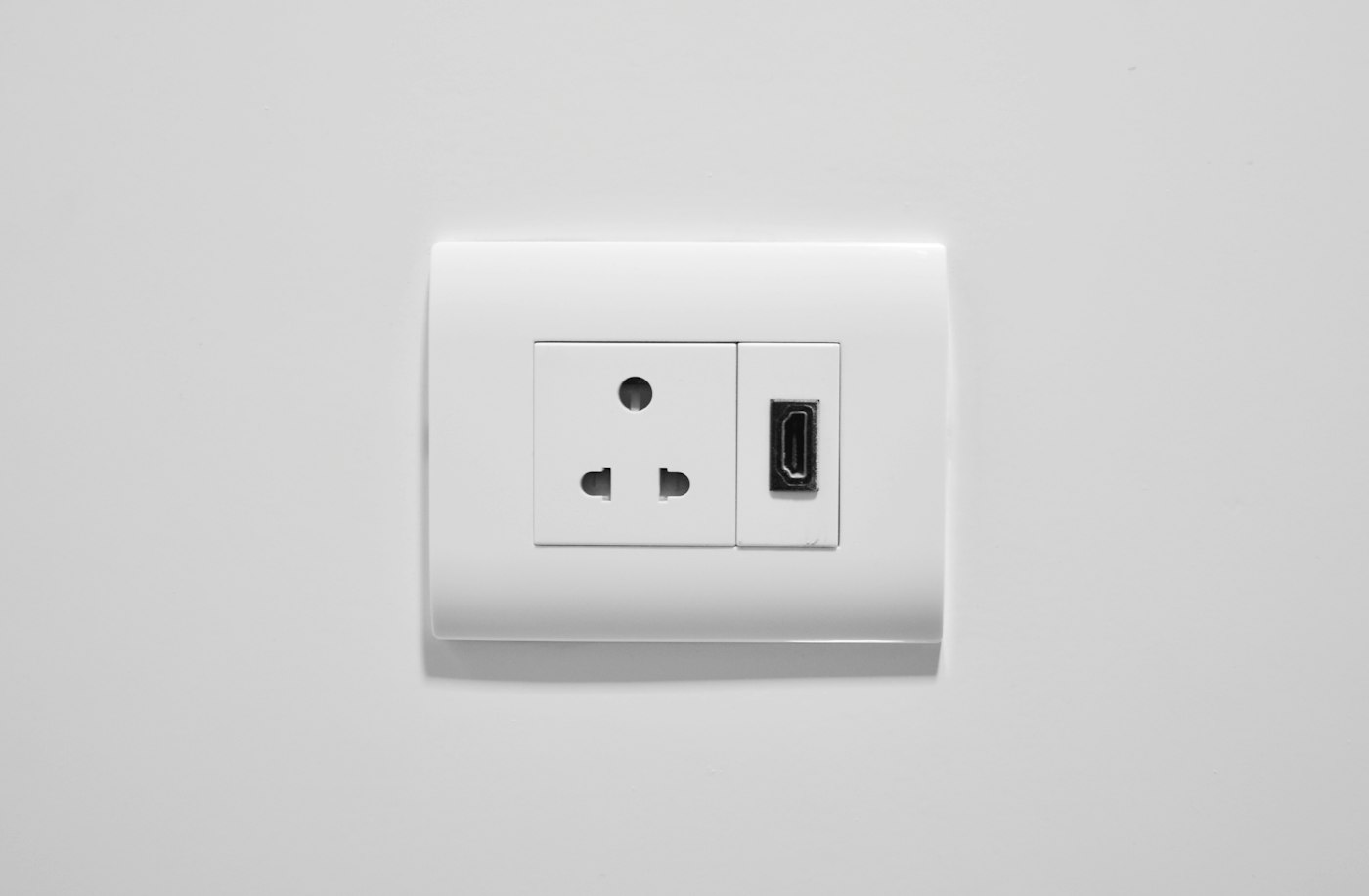 Clean, minimal electrical switchboard aesthetic
